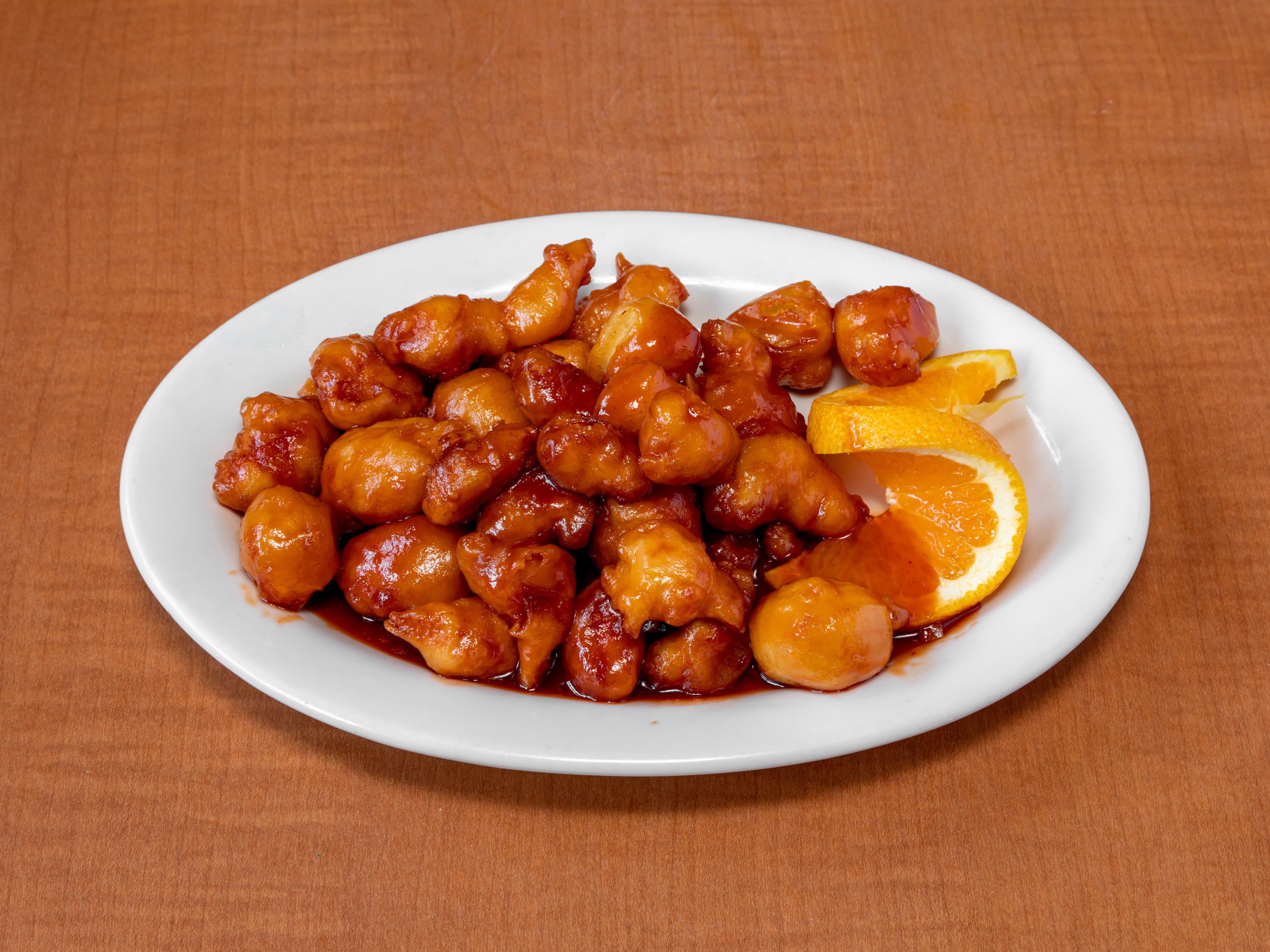 Order 4. Orange Flavor Chicken Lunch Combo food online from Tasty Joe Asian Diner store, Mesa on bringmethat.com