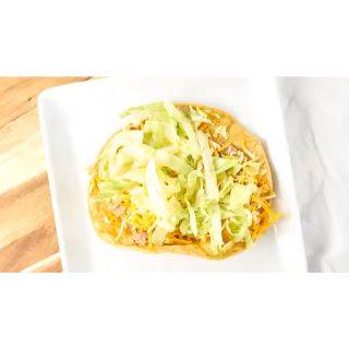 Order Bean Tostada food online from Memos Mexican Food Restaurant store, Seattle on bringmethat.com