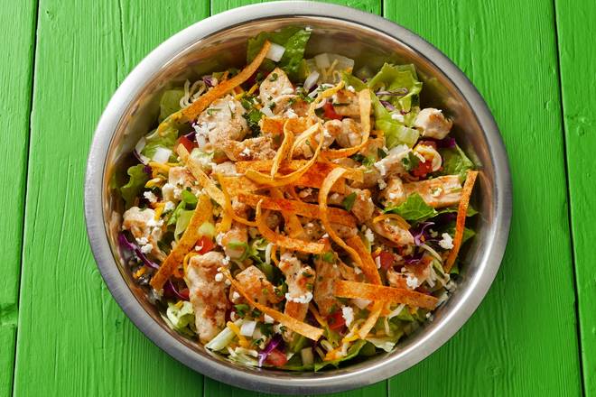 Order Fajita Chicken Salad food online from Fuzzy's Taco Shop store, College Station on bringmethat.com
