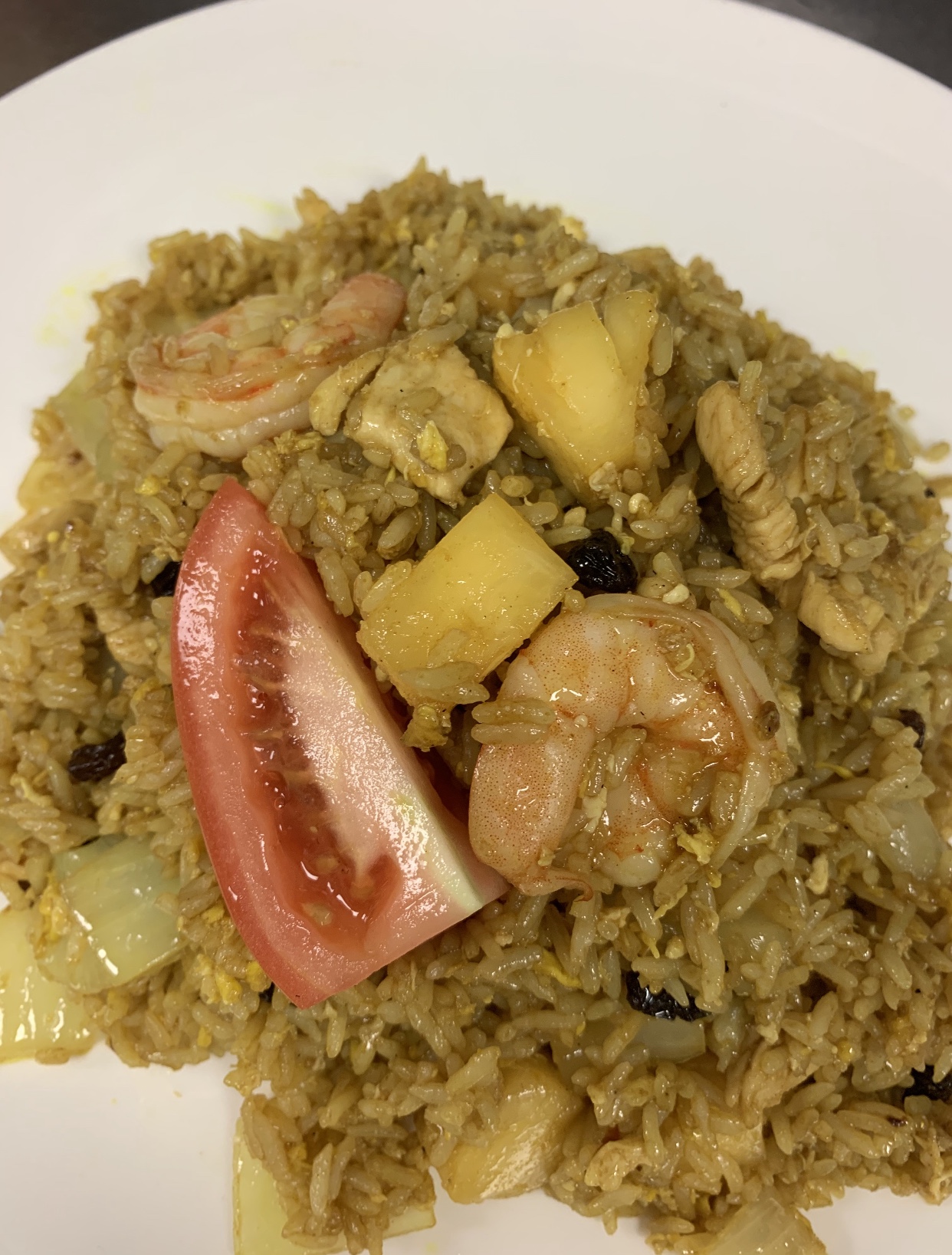 Order Pineapple Fried Rice food online from Srithai Kitchen store, Snellville on bringmethat.com