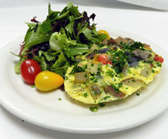 Order The Sausage & Potato Omelet food online from Urth Caffe store, Hawthorne on bringmethat.com