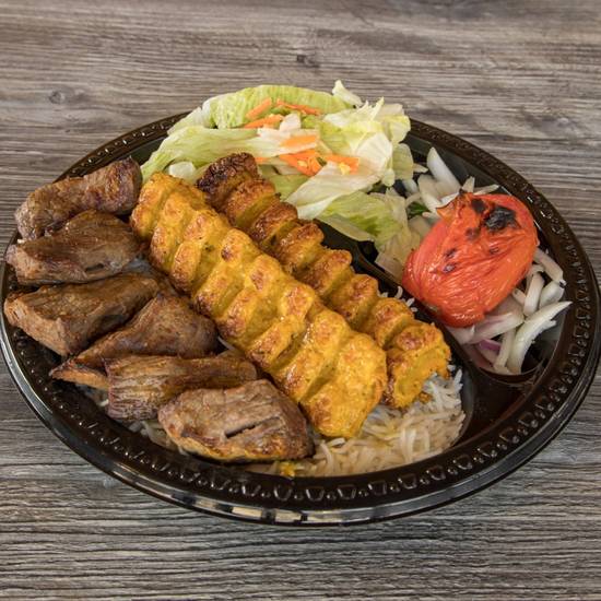 Order #16 Beef Shish & Chicken Lula food online from Kabab Way store, Glendale on bringmethat.com