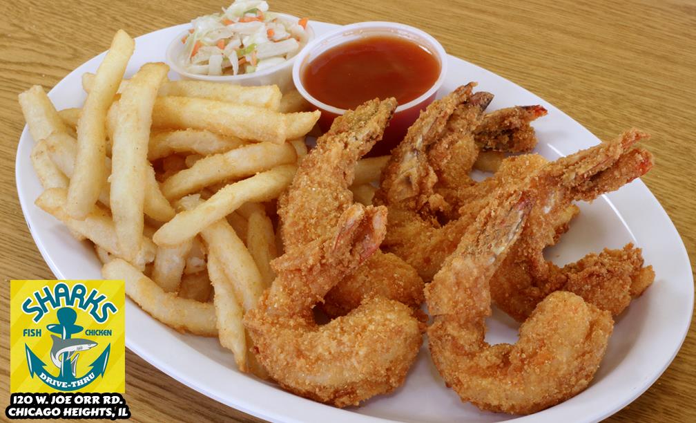 Order Jumbo Shrimp food online from Sharks Fish & Chicken store, Chicago Heights on bringmethat.com