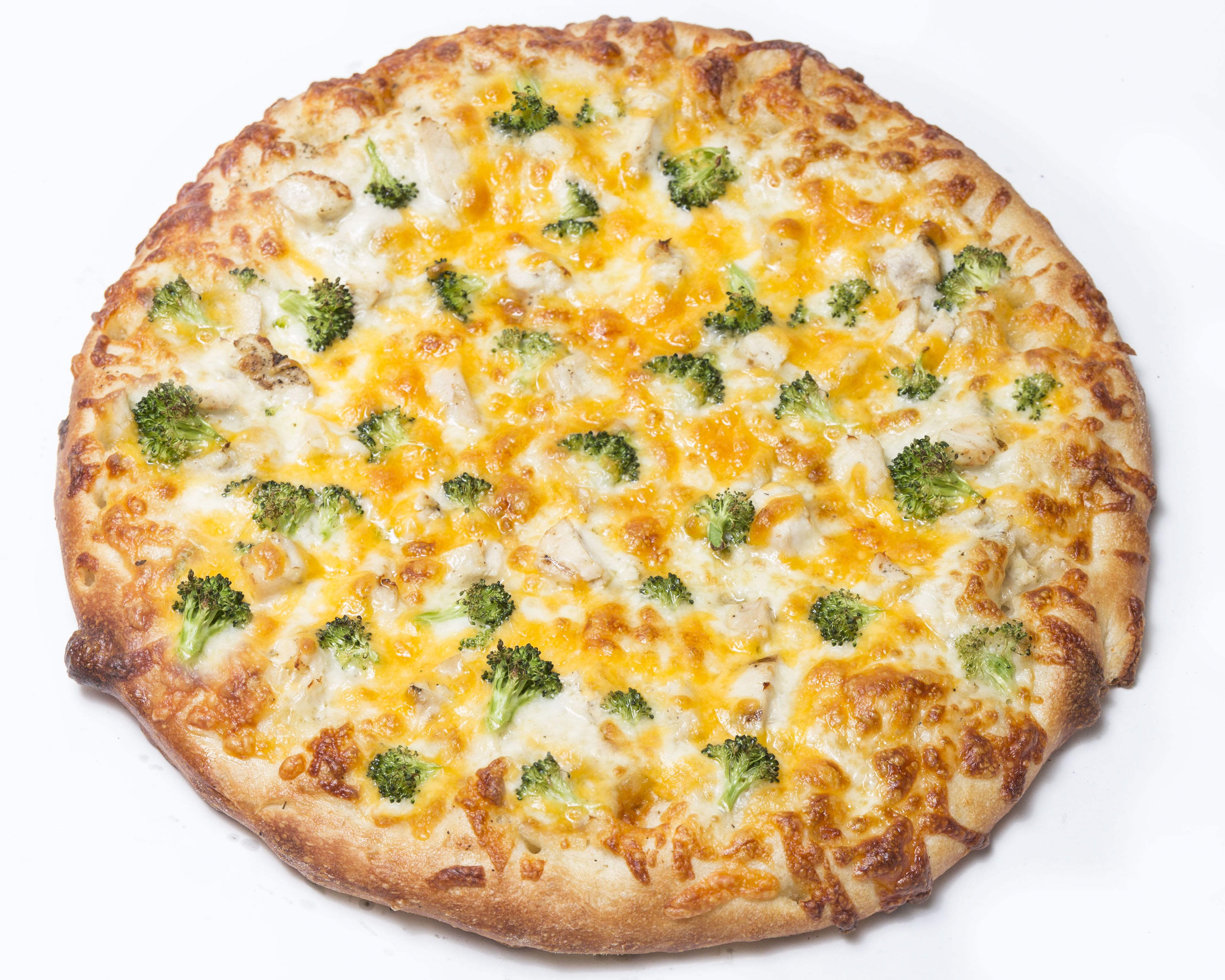 Order Chicken Broccoli Cheddar Pizza food online from Perri's Pizzeria store, Rochester on bringmethat.com