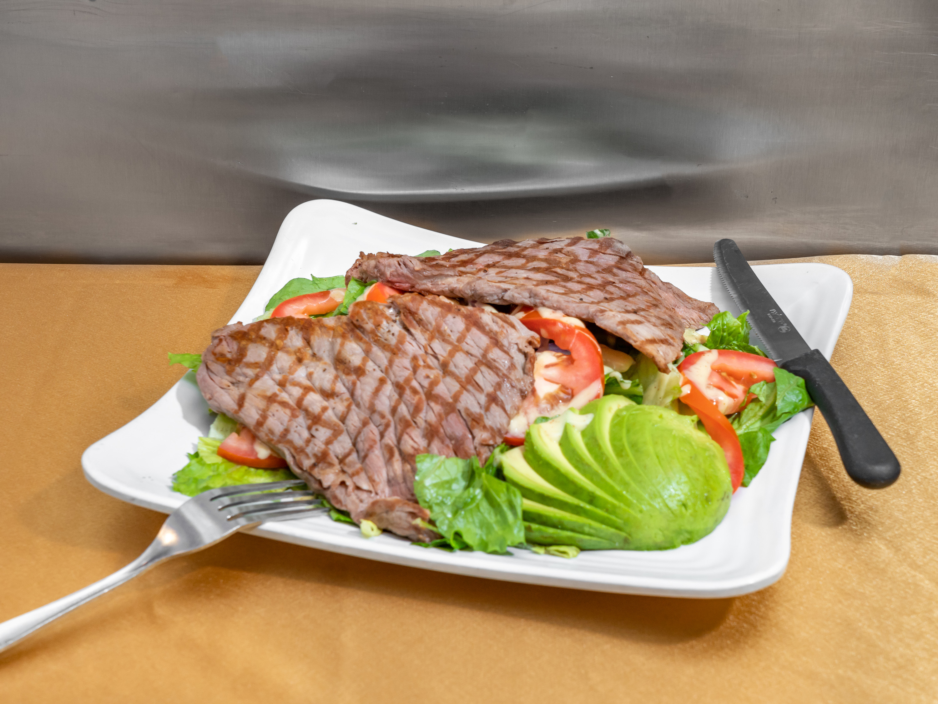 Order Grilled Steak Acapulco Salad food online from Pita Grill store, New York on bringmethat.com