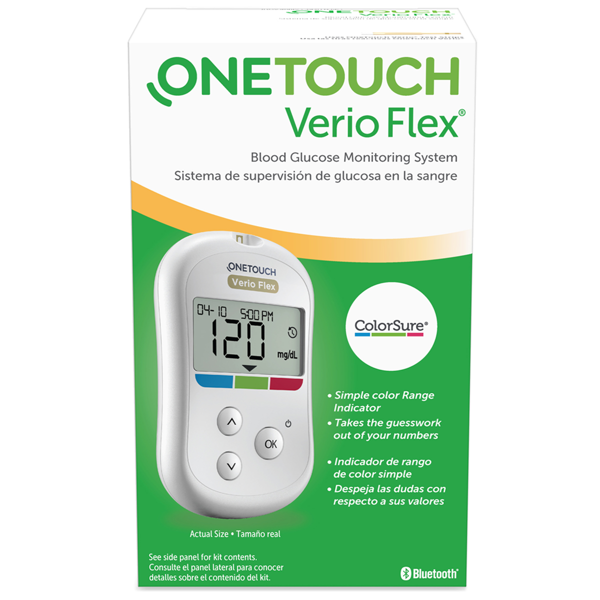 Order OneTouch Verio Flex Blood Glucose Meter Glucose Monitor For Blood Sugar Test Kit  food online from Rite Aid store, ELMIRA on bringmethat.com