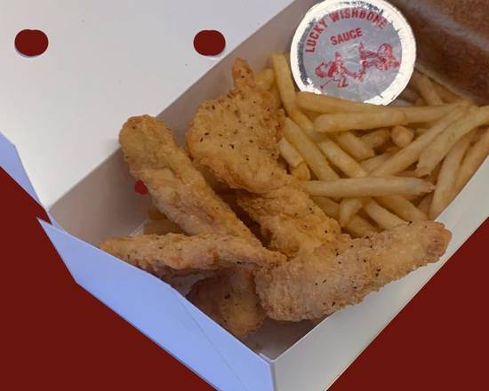 Order 6 pc Chicken Fingers Meal food online from Lucky Wishbone store, Tucson on bringmethat.com