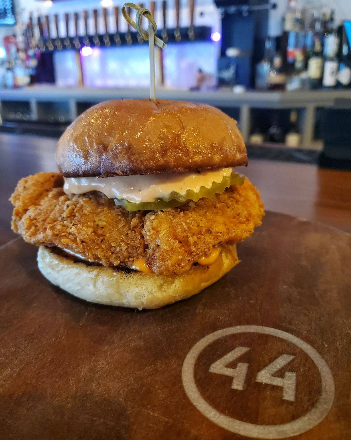 Order The Good Chicken Sandwich food online from 44 Mills store, Concord on bringmethat.com