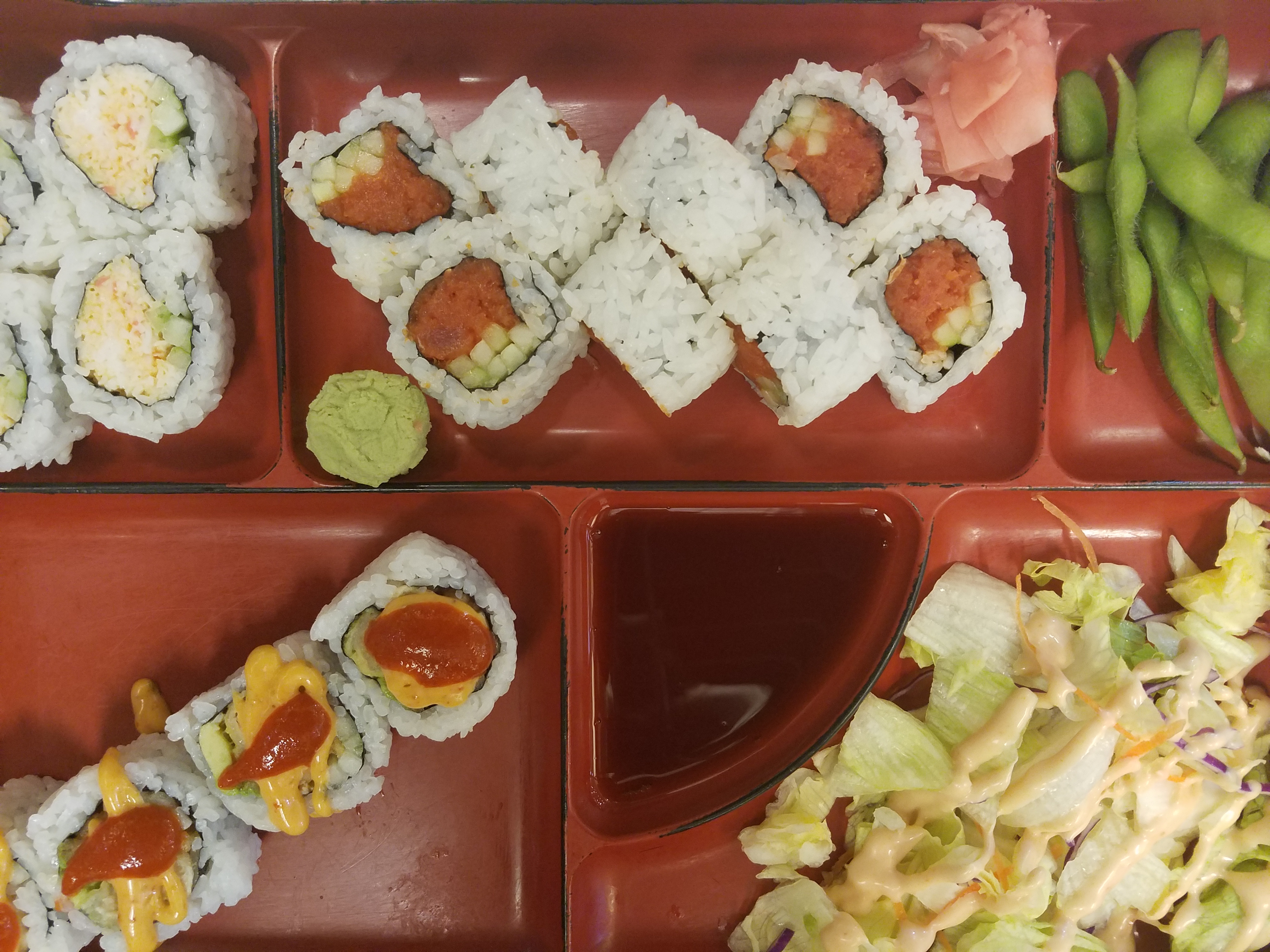 Order Spicy Roll Bento food online from JS Sushi store, Carrollton on bringmethat.com