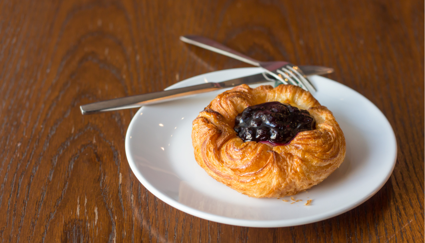 Order Cheese with Blueberry Custard Danish food online from Summer Rain Cafe store, San Francisco on bringmethat.com