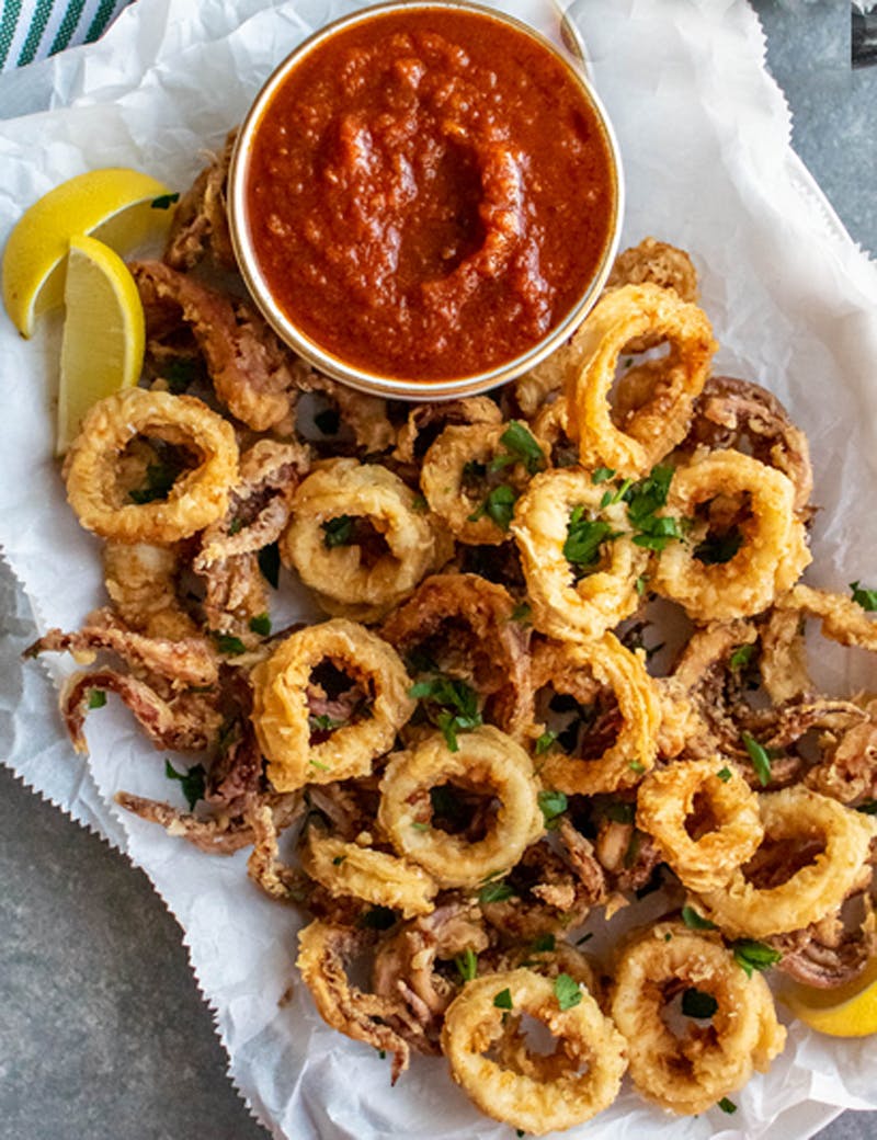 Order Fried Calamari - Appetizer food online from Brother Bruno Pizza store, Washingtonville on bringmethat.com