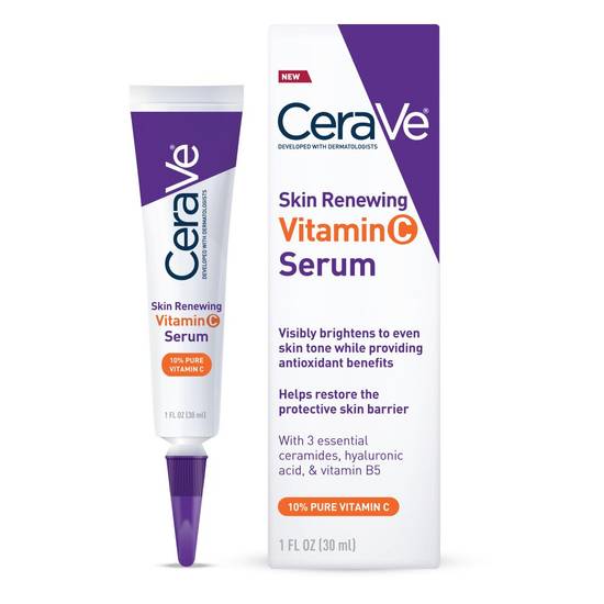 Order CeraVe Vitamin C Face Serum with Hyaluronic Acid 10% Vitamin C, 1 OZ food online from CVS store, INGLEWOOD on bringmethat.com