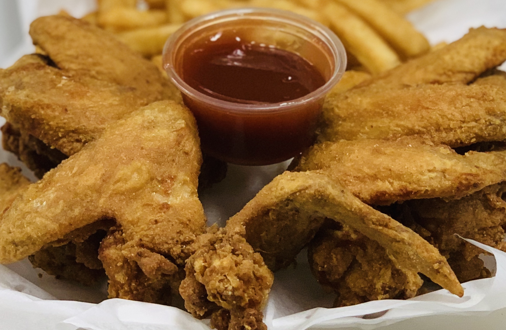Order Wings and Fries food online from Sharks Fish & Chicken store, Hazel Crest on bringmethat.com