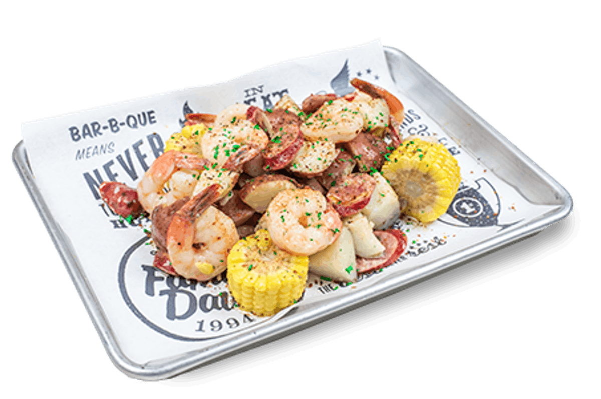 Order Famous Cajun Shrimp Boil food online from Famous Dave's - Cedar Bluff store, Knoxville on bringmethat.com