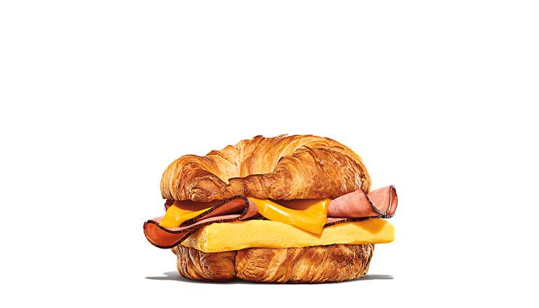 Order Ham Egg & Cheese Croissan'wich food online from Burger King store, Rumford on bringmethat.com