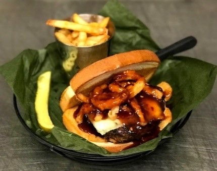 Order The Gunner Burger food online from Bombshells Austin store, Austin on bringmethat.com