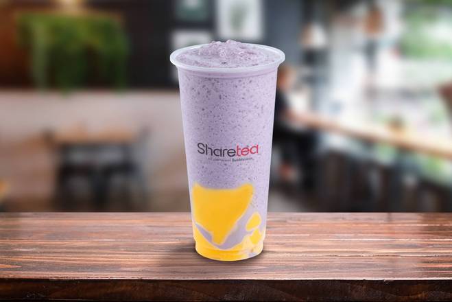Order (40) Taro Ice Blended with Pudding food online from Sharetea store, Ann Arbor on bringmethat.com