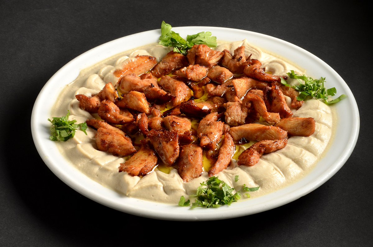 Order 13. Hummus with Chicken food online from Kebab King store, Tucson on bringmethat.com