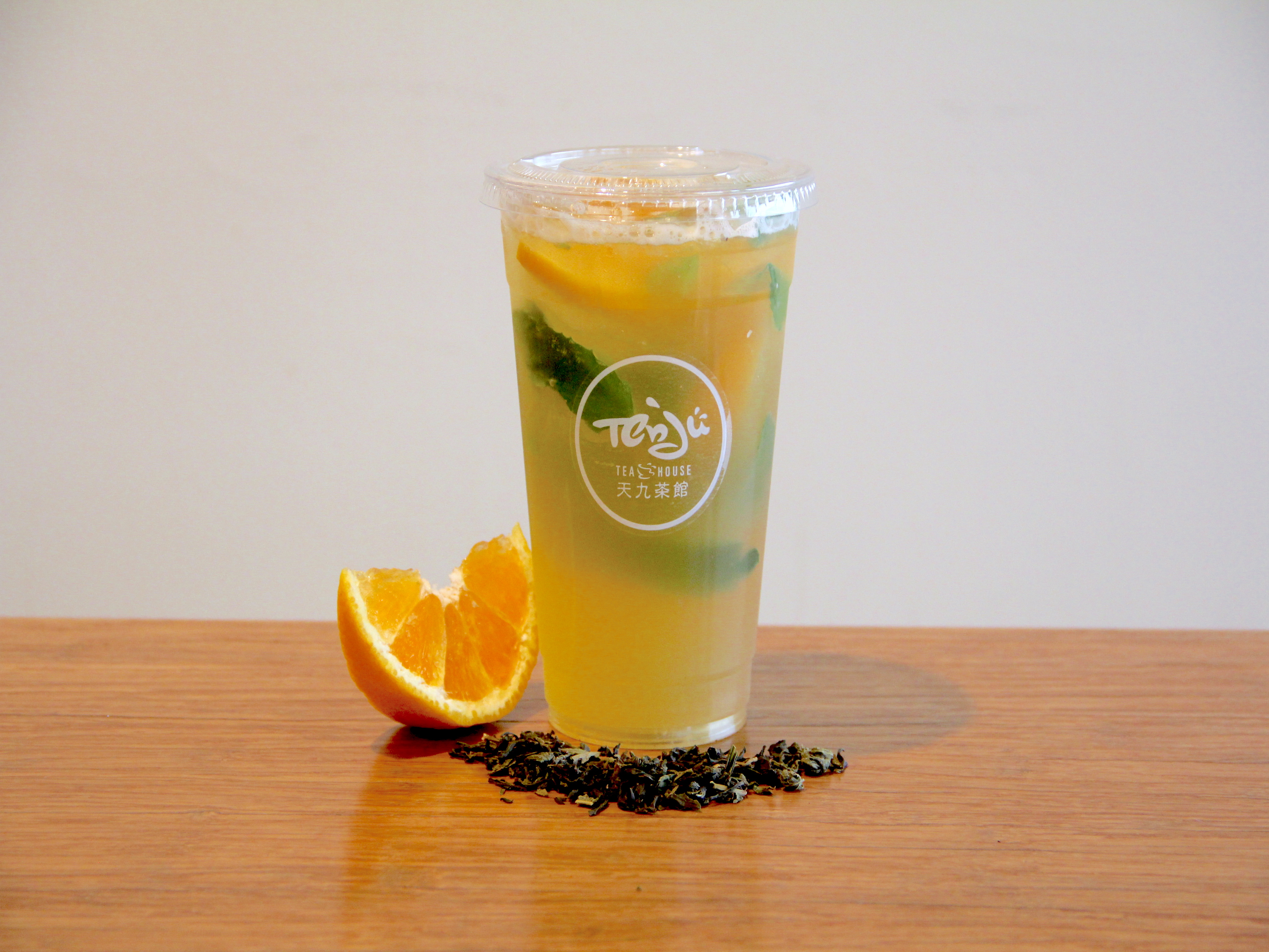 Order Orange Mojito Green Tea food online from Tea Block store, Rowland Heights on bringmethat.com