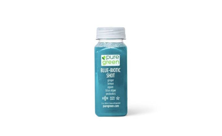 Order Blue Biotic, Cold Pressed Shot (Probiotic Booster) food online from Pure Green store, Chicago on bringmethat.com