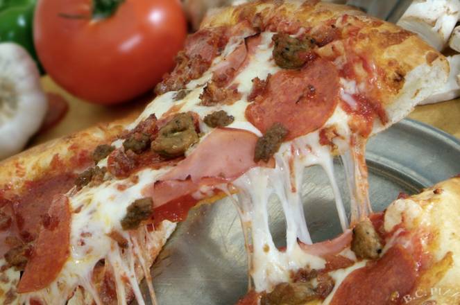 Order Carnivore's Feast food online from B.C. Pizza store, Grand Rapids on bringmethat.com