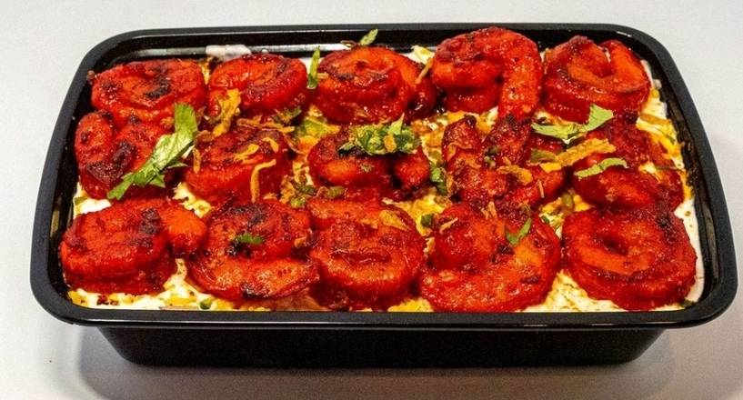 Order Tandoori Shrimp over Rice food online from Alibaba Kebab store, Buffalo on bringmethat.com