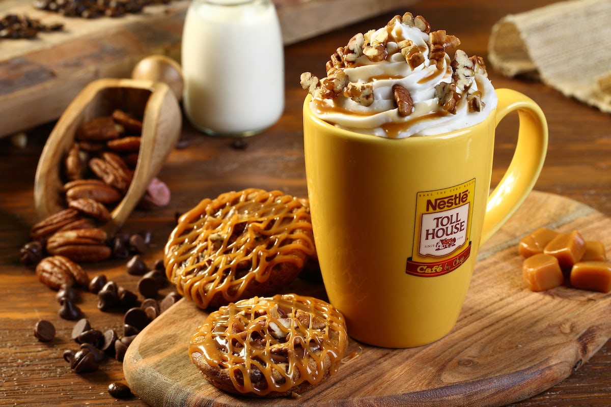 Order Turtle Mocha food online from Nestle Toll House Cafe store, Dallas on bringmethat.com