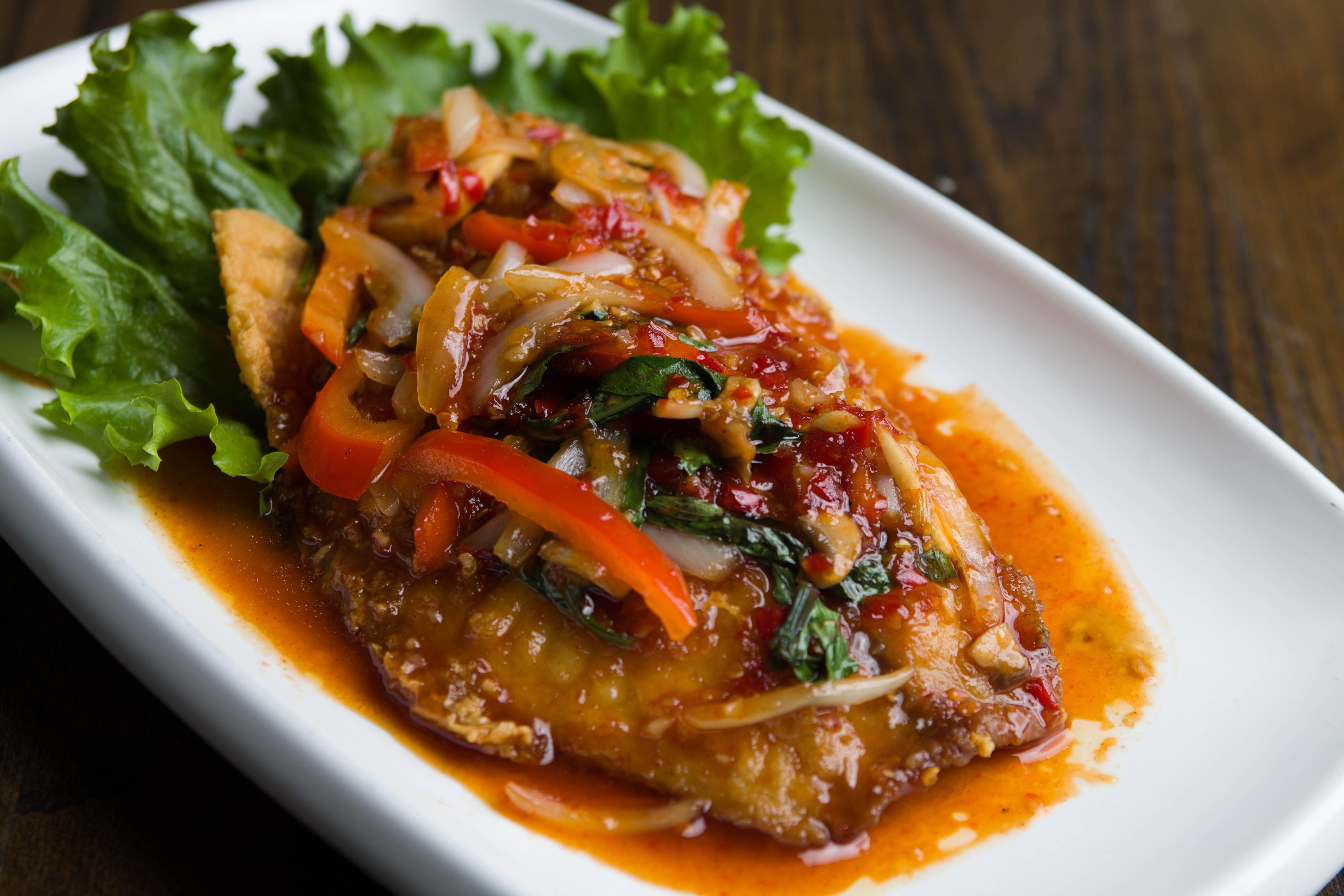 Order F5. Fish with Sweet Chili Sauce food online from Tasty Thai store, Ridgewood on bringmethat.com