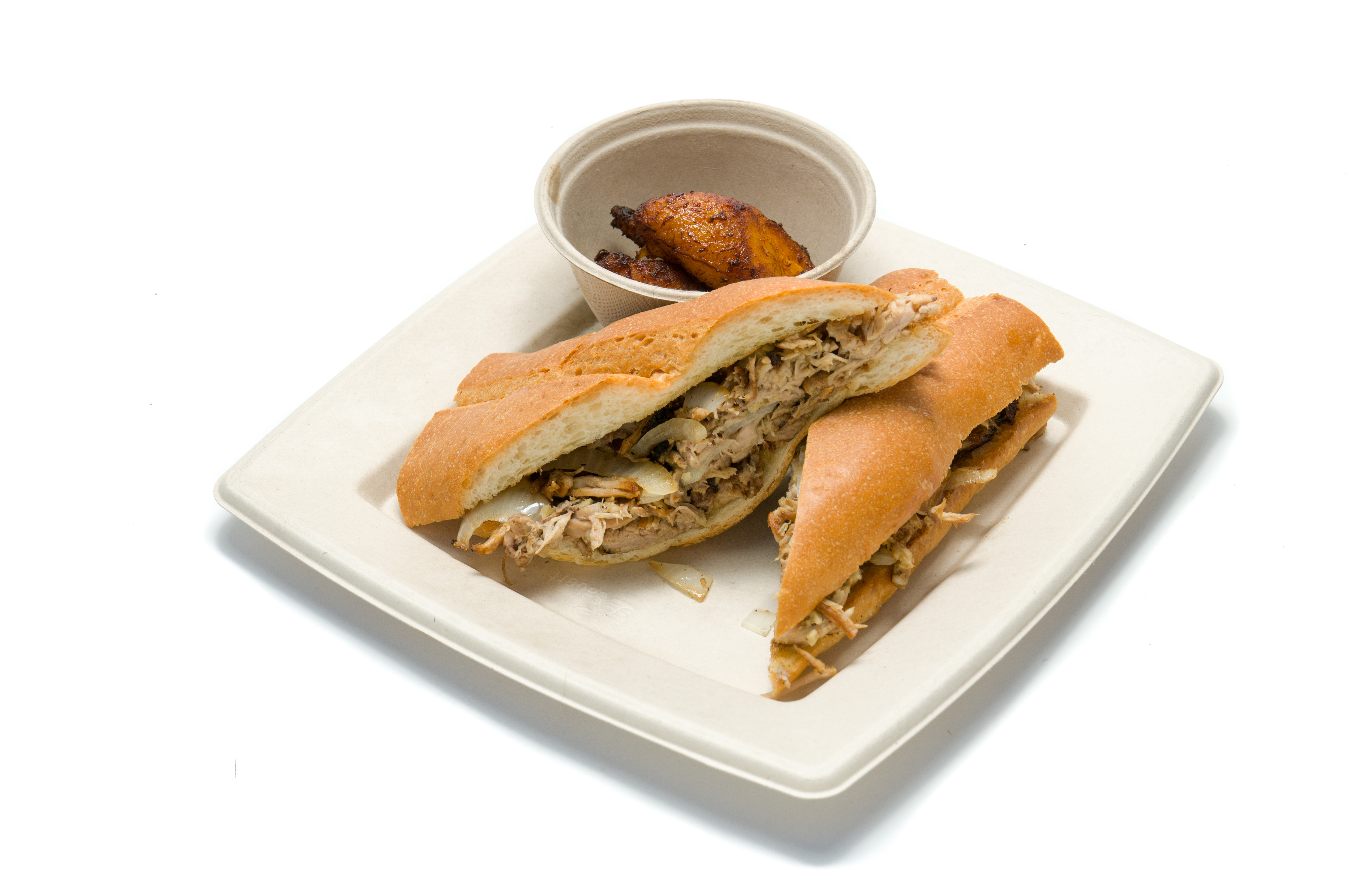 Order Pan con Biste Sandwich food online from Merengue Bakery & Cafe store, Monrovia on bringmethat.com