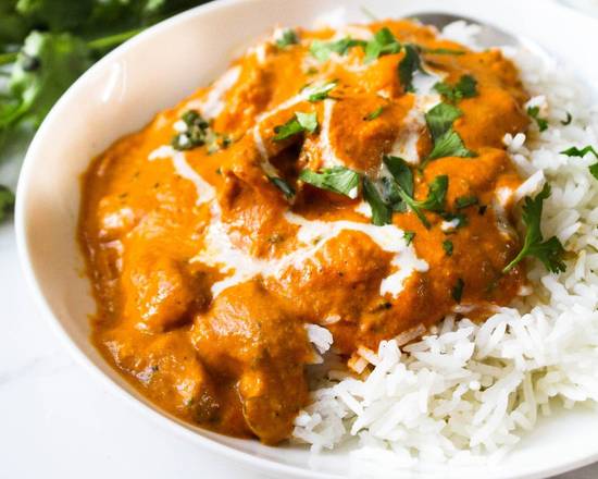 Order Butter Chicken over Rice  food online from Hadi Restaurant store, New York on bringmethat.com