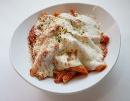 Order Baked Mostaccioli food online from Zazzo'S Pizza store, Westmont on bringmethat.com