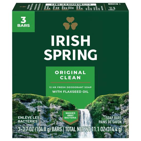 Order Irish Spring Bar Soap Original, 3CT food online from CVS store, INGLEWOOD on bringmethat.com