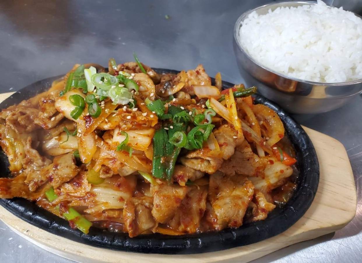 Order K4. Jeyuk Kimchi Bokum food online from ChinGoo restaurant store, Brooklyn on bringmethat.com