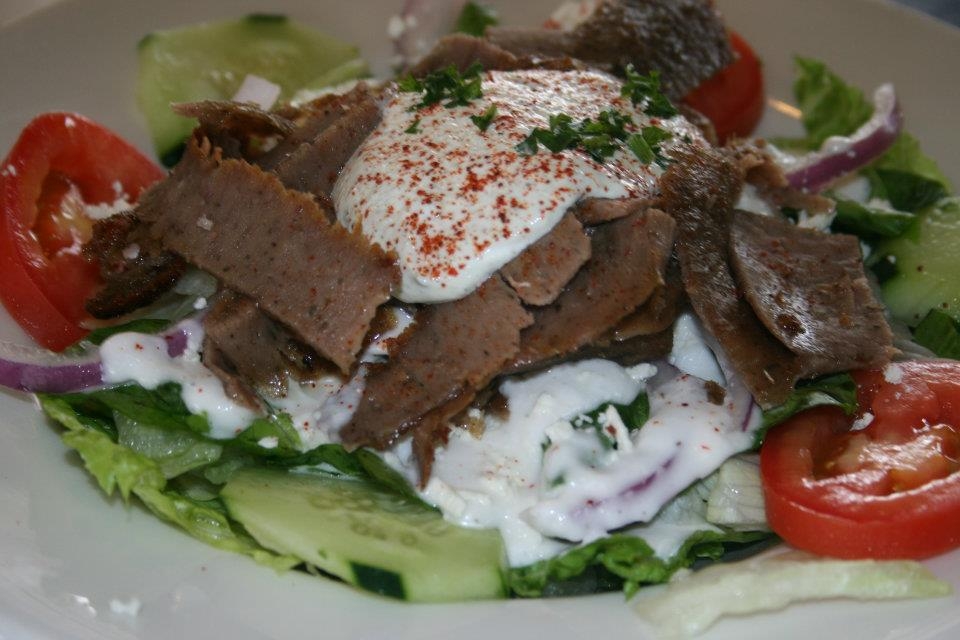Order Make Own Gyro Salad food online from Tinos Greek Cafe store, Austin on bringmethat.com