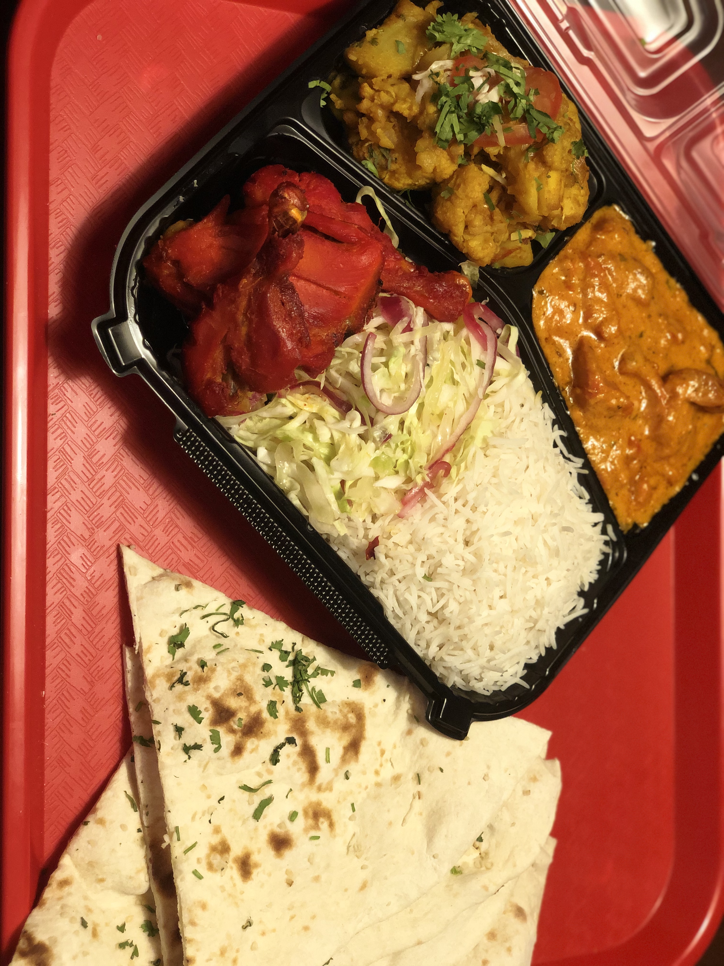 Order 3 Entree Bistro Box Combo food online from Curry Home store, Diamond Bar on bringmethat.com