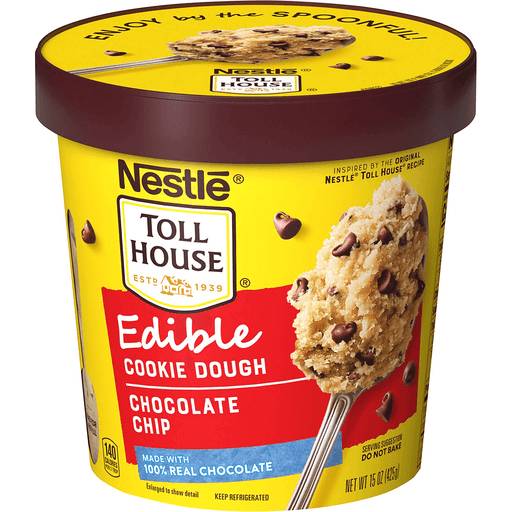 Order Nestle Toll House Edible Chocolate Chip Cookie Dough  (15 OZ) 134322 food online from BevMo! store, Milpitas on bringmethat.com