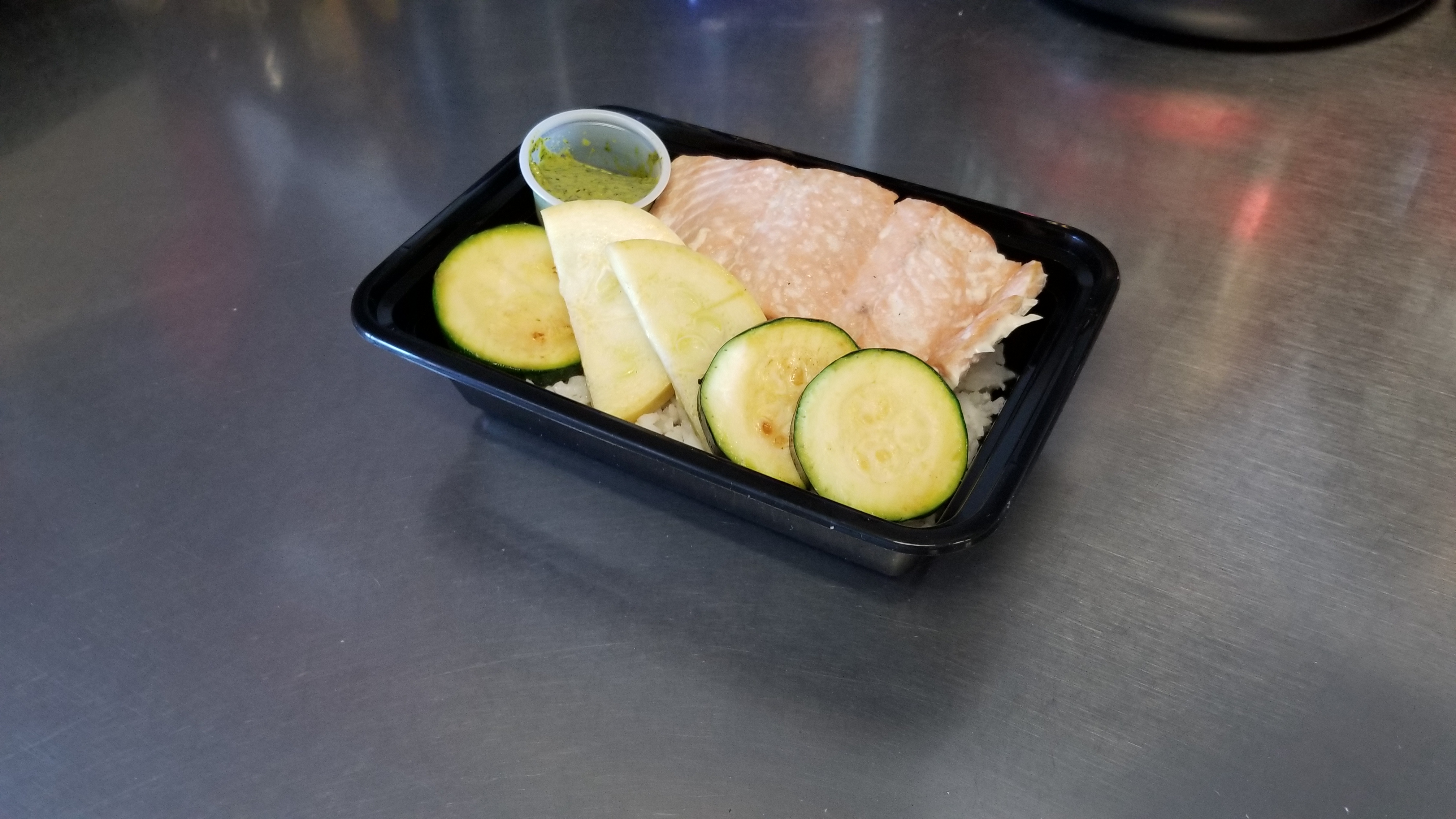Order Salmon Fitness Meal food online from Green Bites Cafe store, San Jose on bringmethat.com
