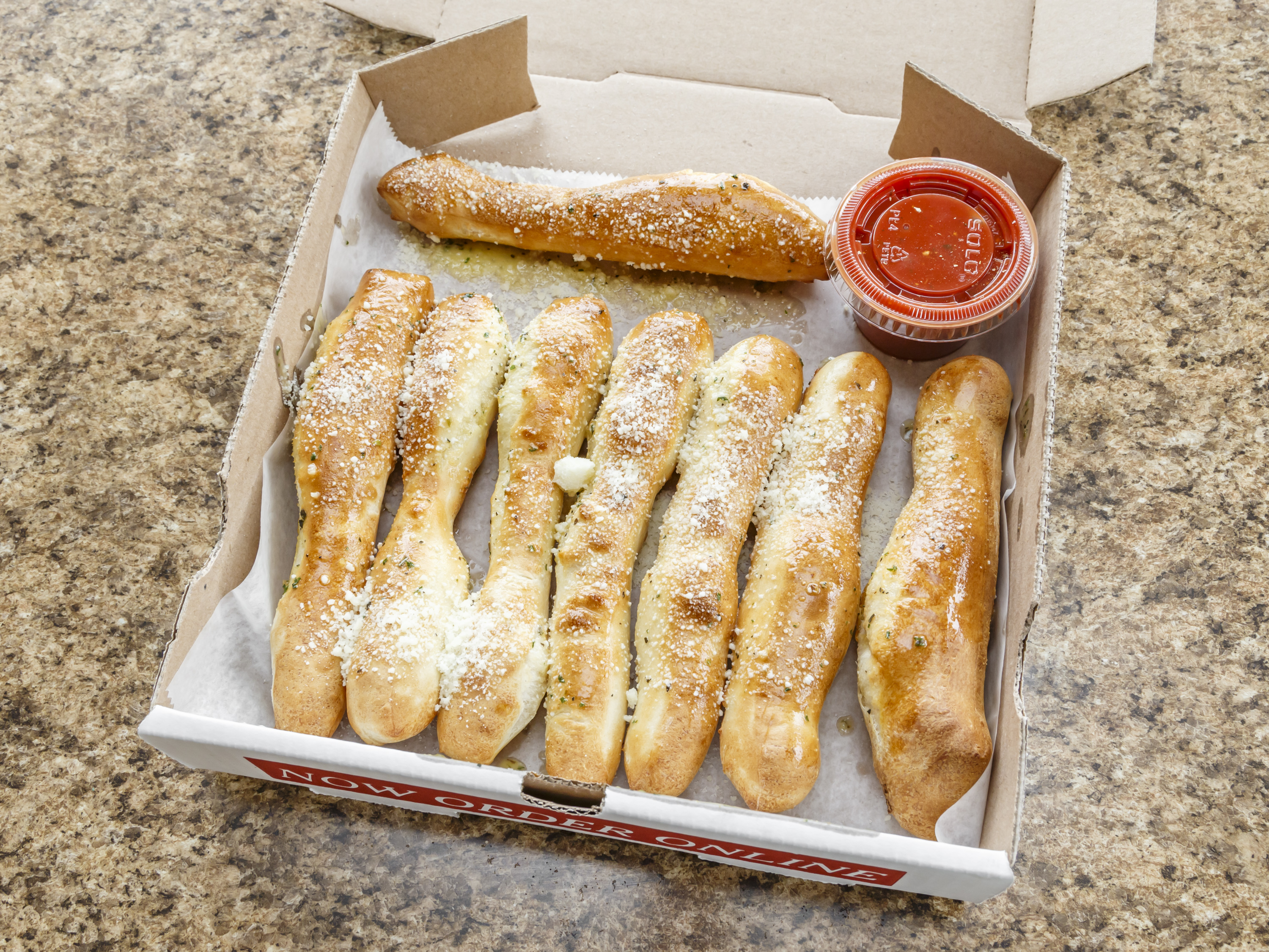 Order 8 Breadsticks food online from Pizza Palermo store, Crafton on bringmethat.com