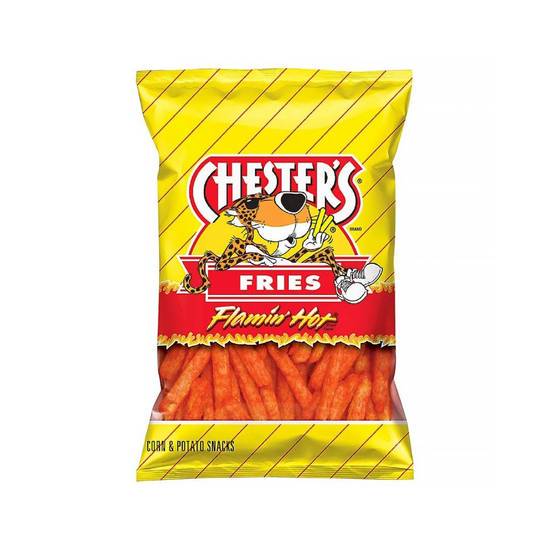Order Chesters Fries - Flamin' Hot 5.25oz food online from Pink Dot Logan Heights store, San Diego on bringmethat.com