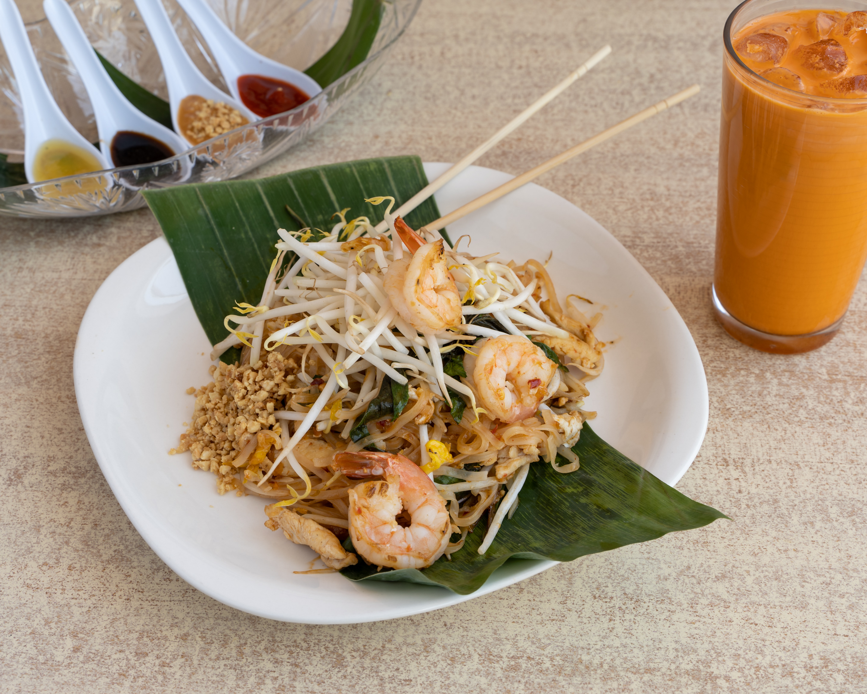 Order Country Basil Pad Thai food online from Charm Thai Bistro store, Wakefield on bringmethat.com