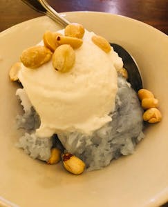 Order Sweet Sticky Rice with Coconut Ice Cream food online from Tamarind Thai Cuisine store, Camarillo on bringmethat.com