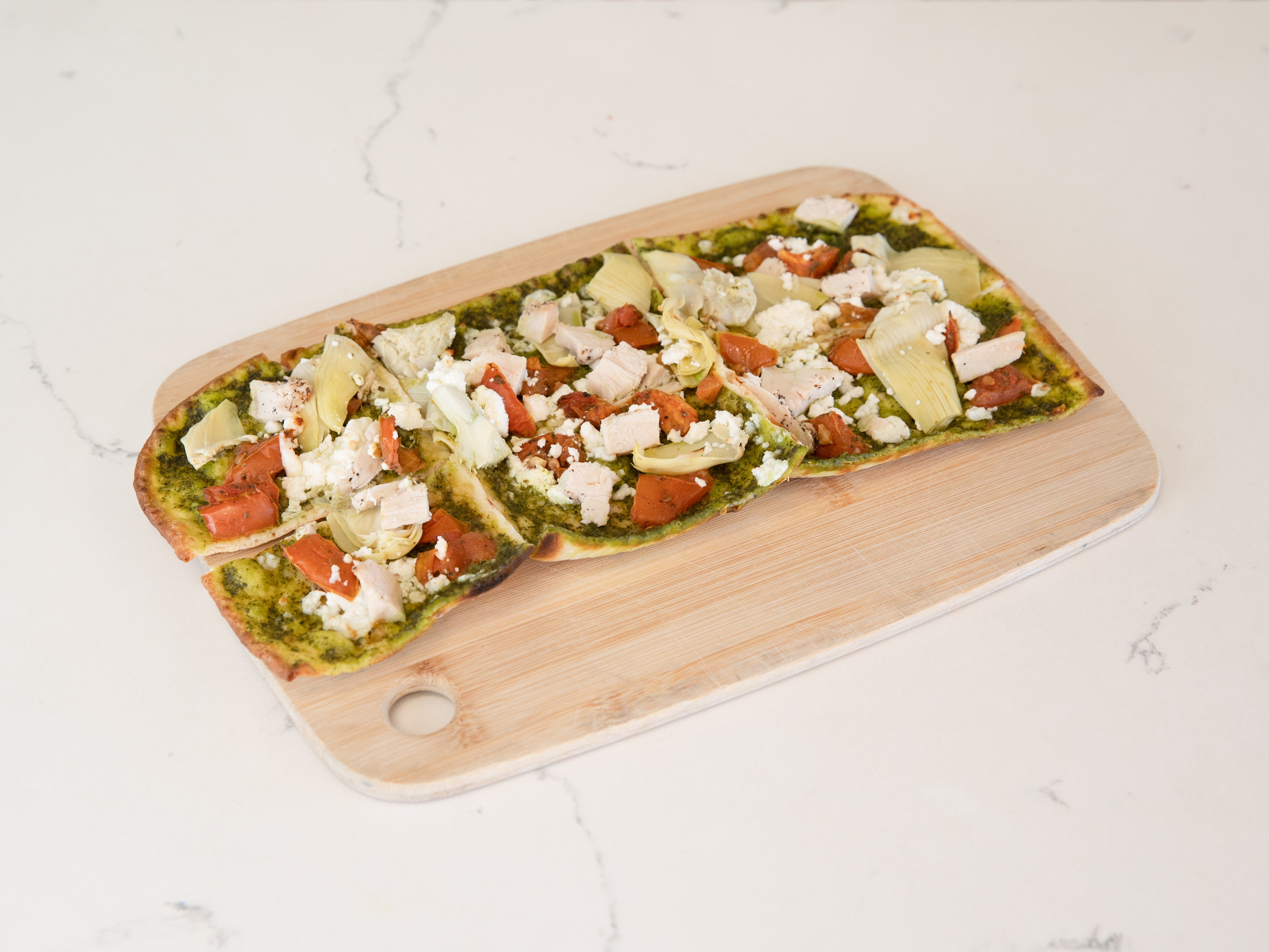Order Vegetarian Flatbread food online from Classics Flowers Cafe Bakery store, Cypress on bringmethat.com
