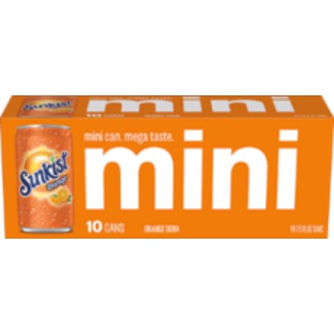 Order Sunkist Mini Cans 10 Pack 7.5 oz food online from 7-Eleven store, Coal Valley on bringmethat.com