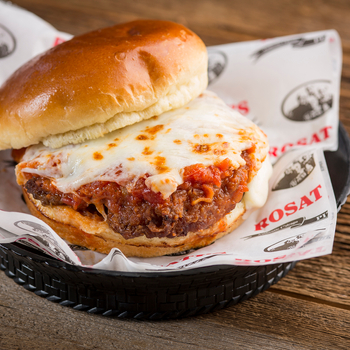 Order Chicken Parmesan Sandwich food online from Rosati's Pizza store, Chicago on bringmethat.com