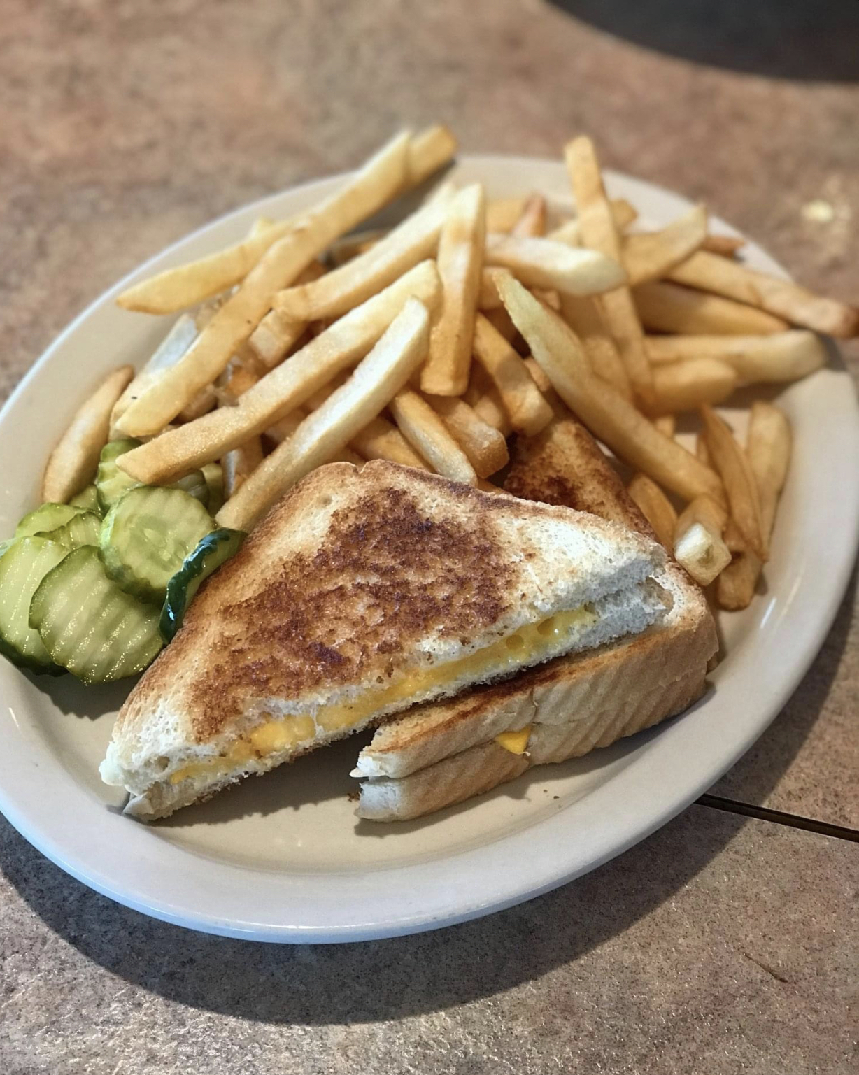 Order Grilled Cheese with Fries food online from Ram Horn Restaurant store, Southfield on bringmethat.com