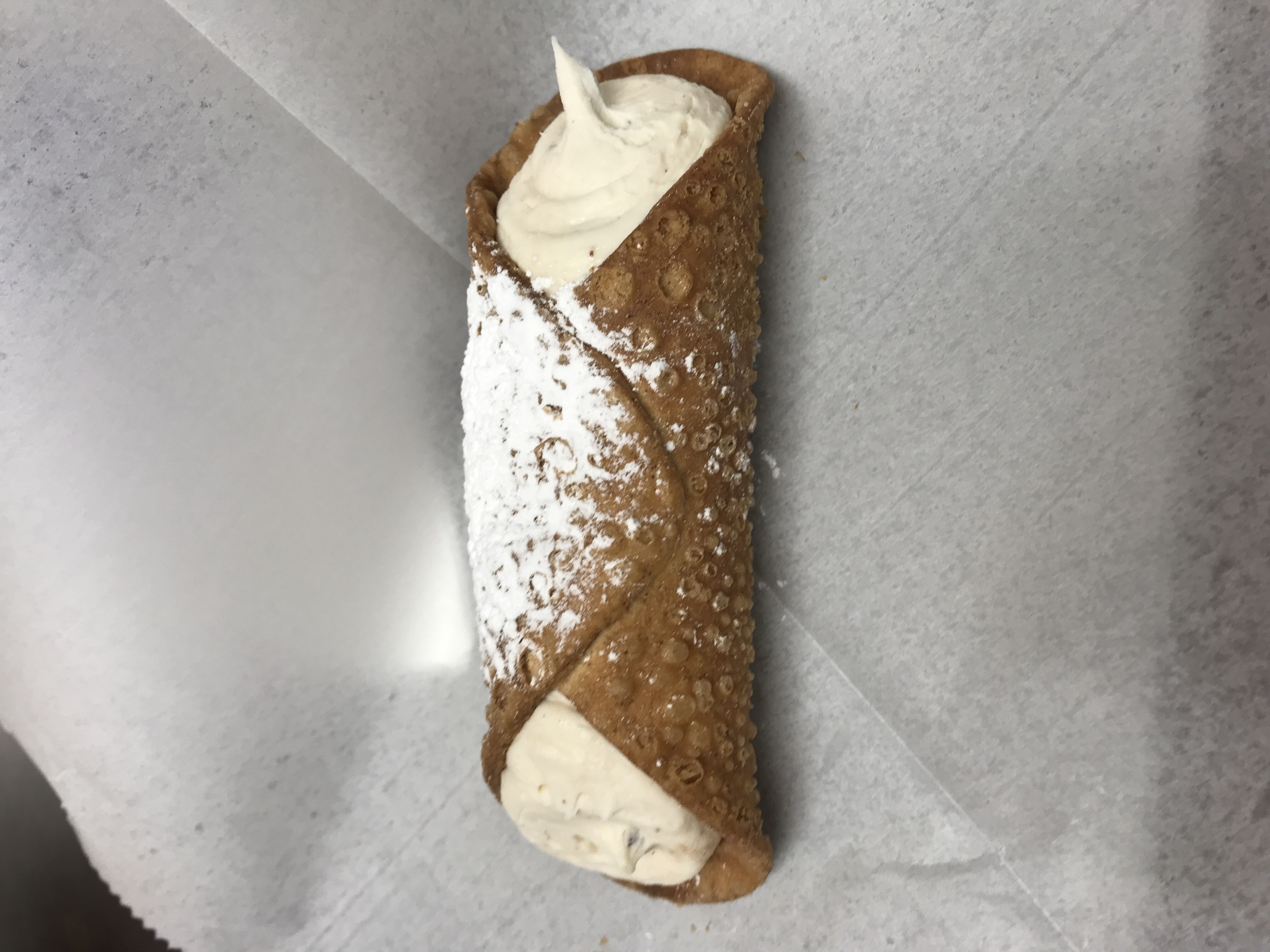 Order "Scott Monaghan's" SMALL Chocolate Chip Cannoli food online from Lennie Hoagies store, Philadelphia on bringmethat.com