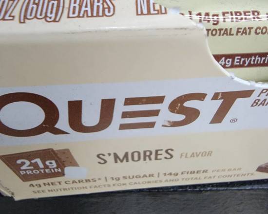 Order QUEST BARS S'MORES20 grams  food online from Hub Market & Deli store, San Diego on bringmethat.com