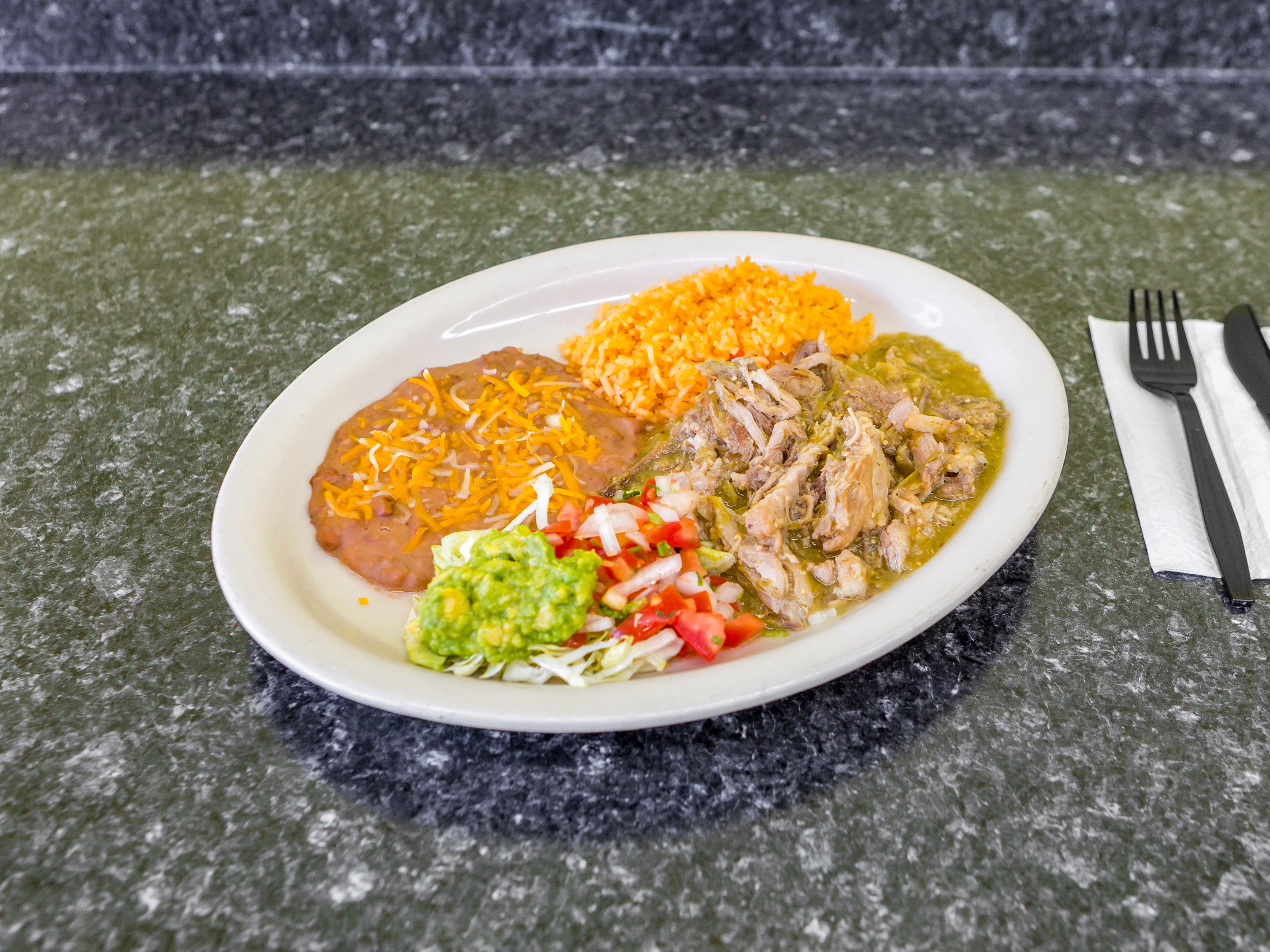 Order Chile Verde Combination food online from Ericka Mexican Food & Seafood store, Vista on bringmethat.com