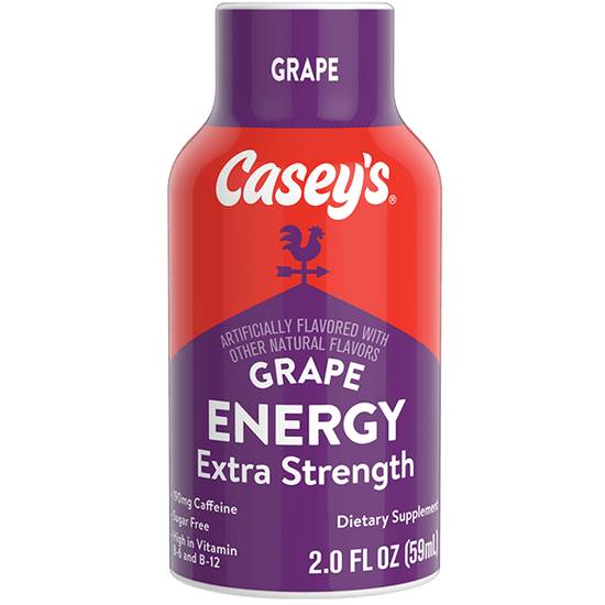 Order Casey's Extra Strength Grape Energy Shot 2oz food online from Casey store, Millstadt on bringmethat.com