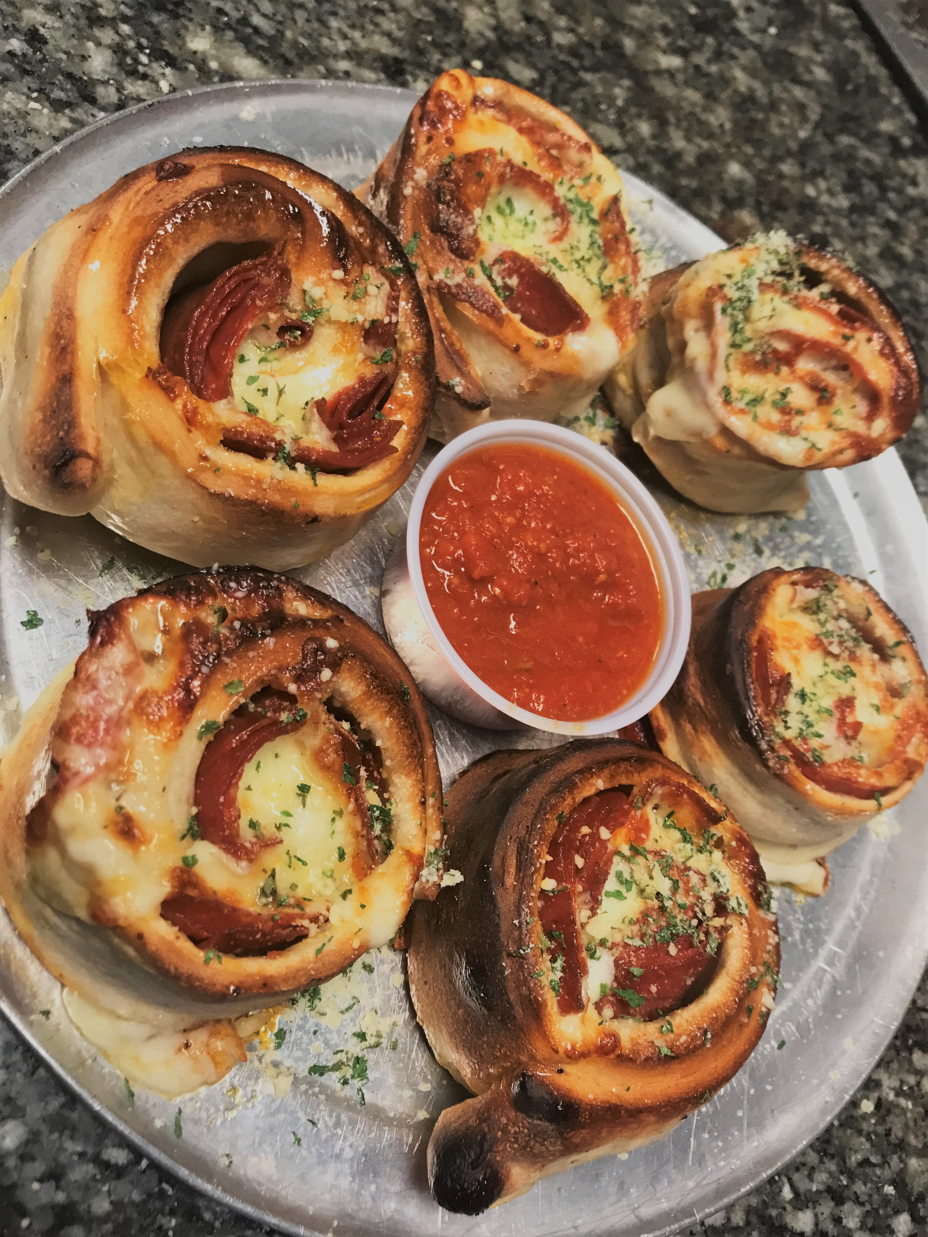 Order PEPPERONI PINWHEELS food online from Pisano Pizzeria store, Kennesaw on bringmethat.com